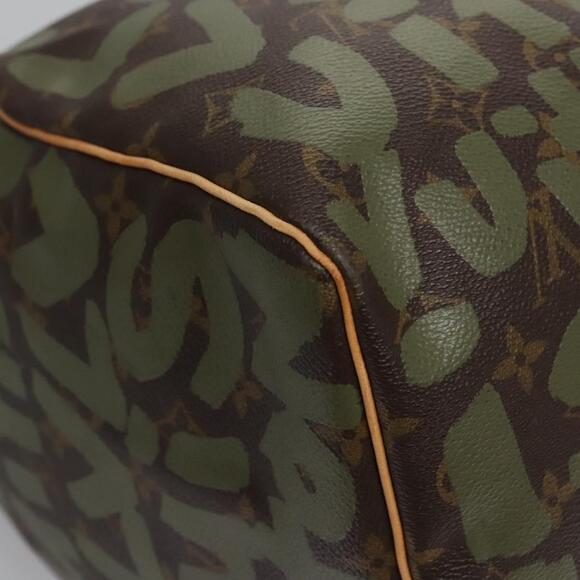 LOUIS VUITTON Monogram Graffiti Keepall 50 Boston Bag Khaki M92196 - Picture 16 of 16